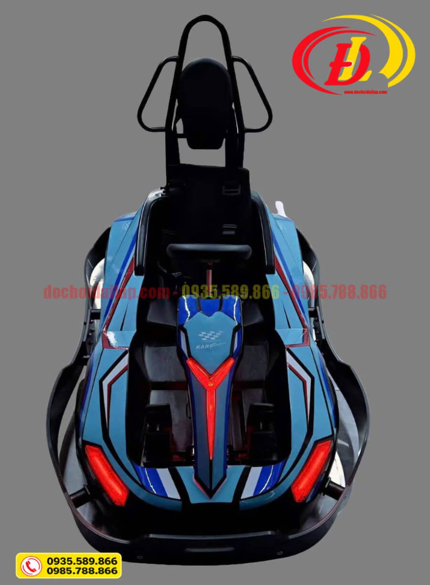 Xe điện đụng Go Kart màu xanh cao cấp
