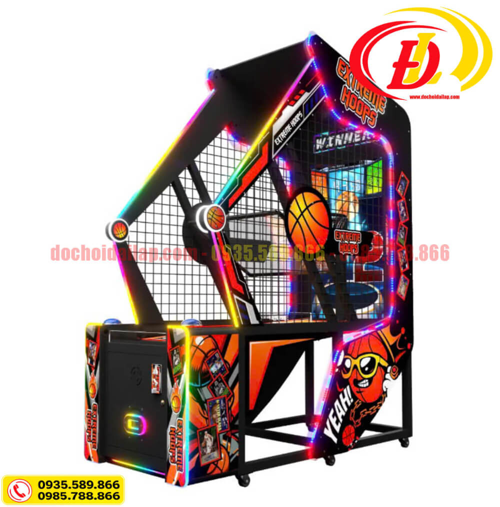 Game thùng siêu thị máy chơi bóng rổ