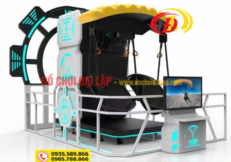 Máy game 9D VR thực tế ảo mô phỏng dù lượn có hệ thống dây treo và màn hình tại Đồ Chơi Đại Lập