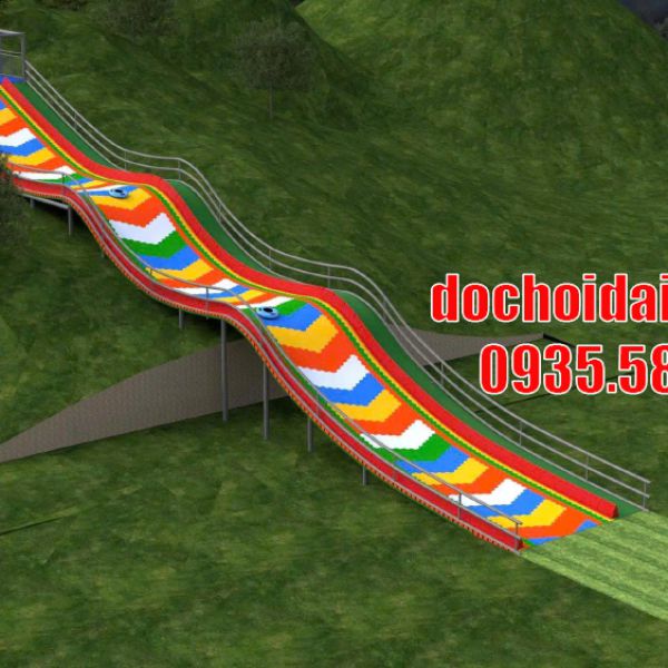 Cầu trượt phao khô mẫu 012