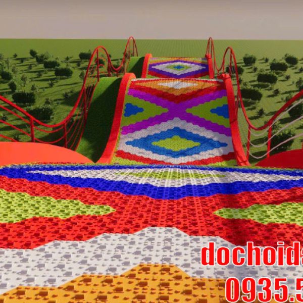 Cầu trượt phao khô mẫu 005