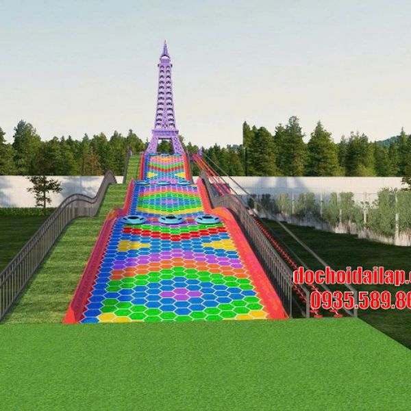 Cầu trượt phao khô mẫu 007
