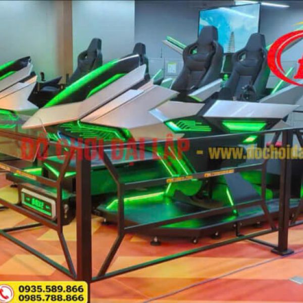 Máy Game 9D VR Thực Tế Ảo Chuyển Động Xanh Lá