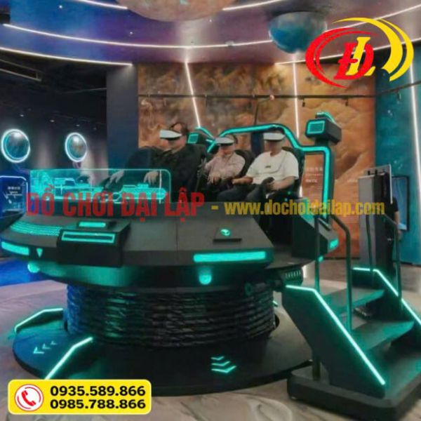 Máy Game 9D VR Thực Tế Ảo Đĩa Tròn 3 Người